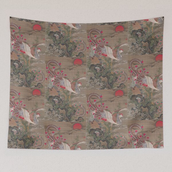 Item preview, Phoenix with Rising Sun – Ito Jakuchu 1755 PD designed and sold by HIKARIMi.