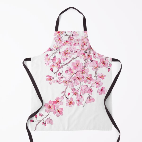 Item preview, hand painted hand painted pink cherry blossom watercolor 2020 designed and sold by ColorandColor.