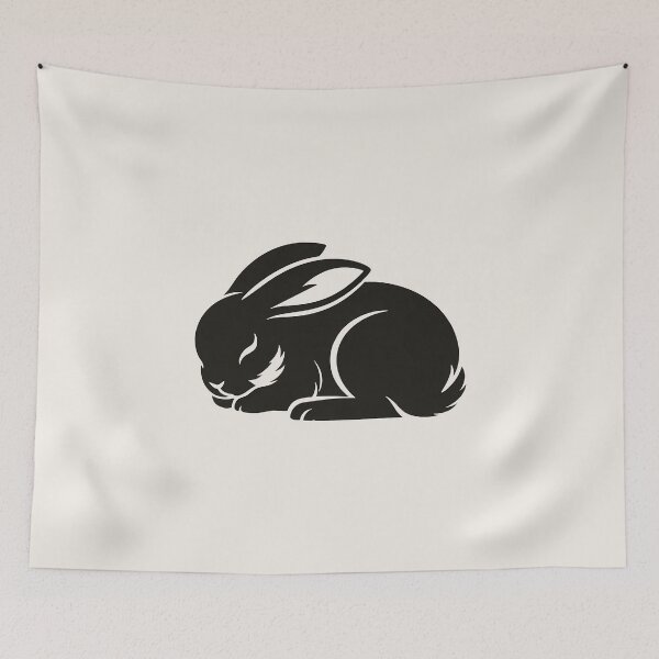 Item preview, Resting Hare Minimalist Illustration designed and sold by Ombrya.