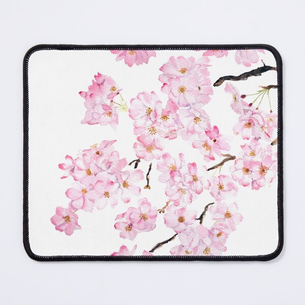 Item preview, Delicate Pink cherry blossom watercolor 2024 hand painted designed and sold by SelenePaintings .