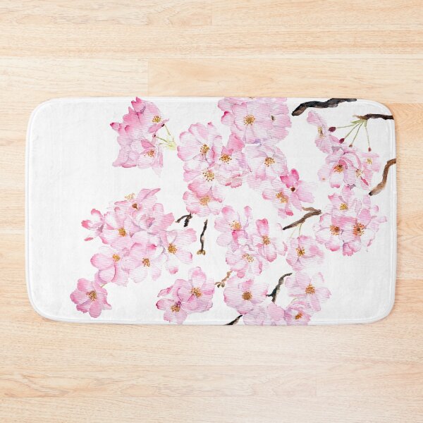 Item preview, Delicate Pink cherry blossom watercolor 2024 hand painted  designed and sold by ColorandColor.