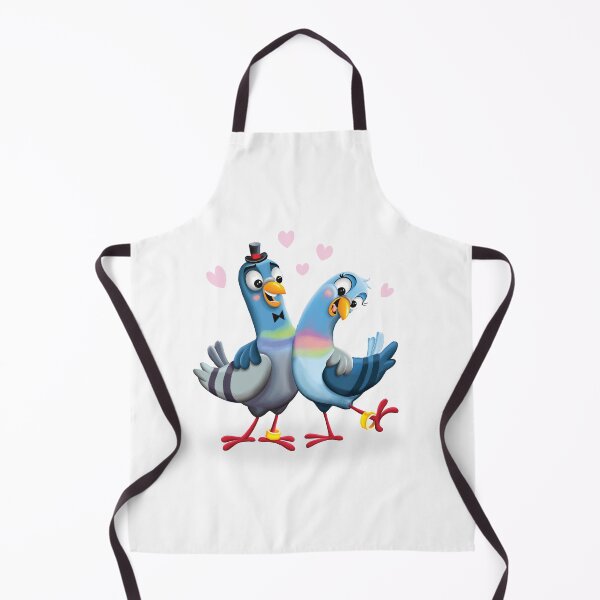 Item preview, Cute Wedding Pigeons Marriage and Engagement Illustration designed and sold by Tom Illustrations.