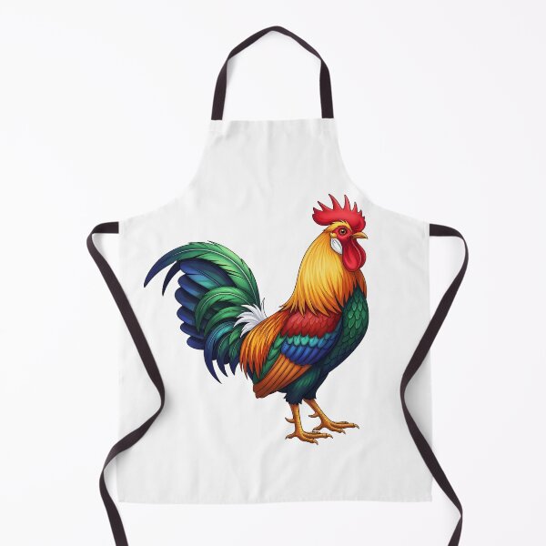 Item preview, A colorful rooster with vibrant feathers stands proudly designed and sold by NutmegsDesign.