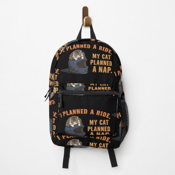 Item preview, I planned a ridey cat planned a nap - Nap day motorcyclists funny graphic designed and sold by YourTrendyTees.