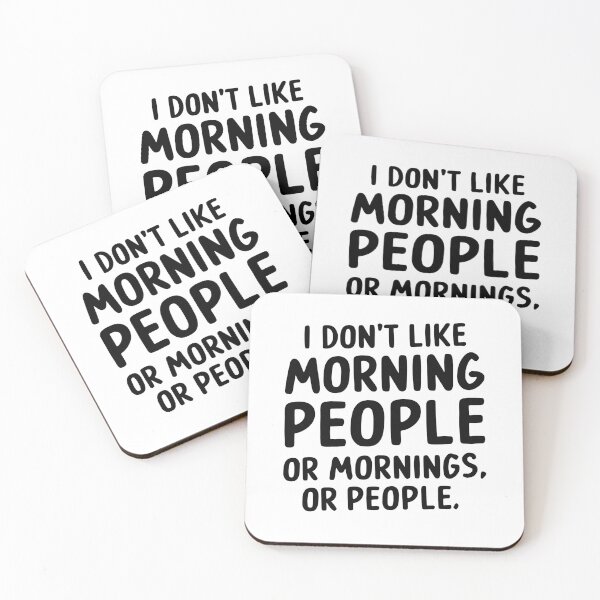 Item preview, i dont like morning people or mornings or people  designed and sold by kestey.