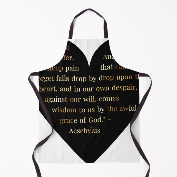 Item preview, Aeschylus Quote Gold Gradient In Heart designed and sold by TheIconSmith.