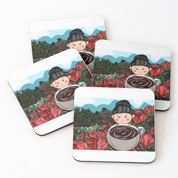 Item preview, Cofee in rose garden designed and sold by Sushewashop.