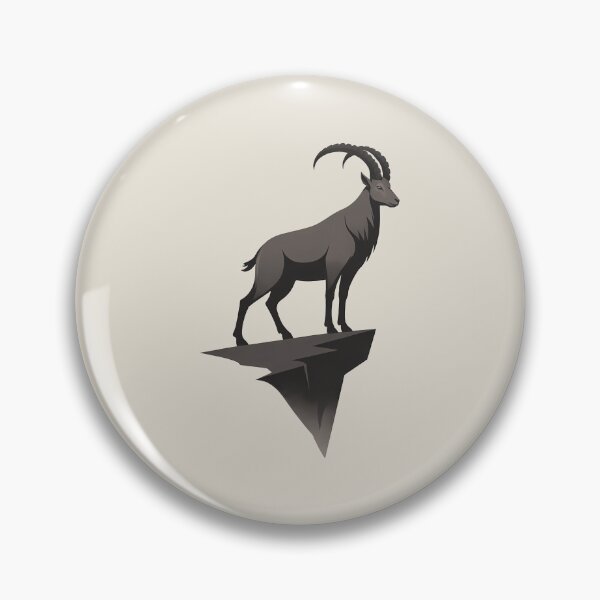 Item preview, Mountain Ibex – Minimalist Illustration Design designed and sold by Ombrya.