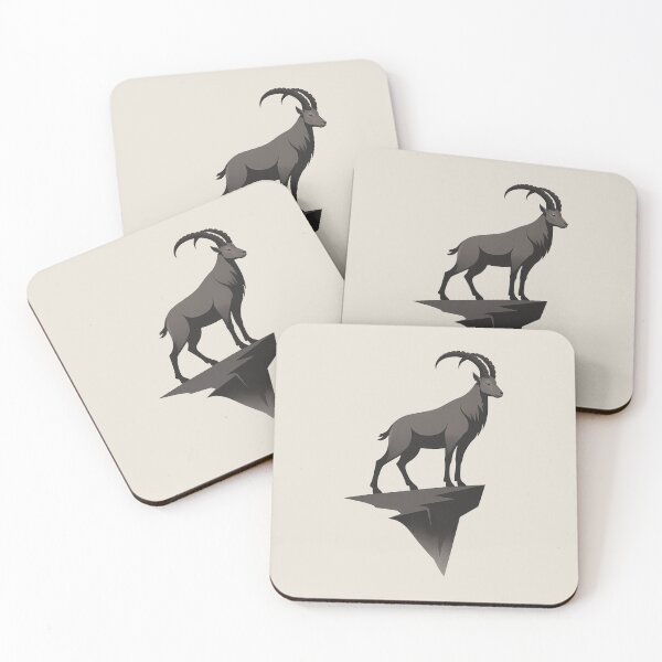 Item preview, Mountain Ibex – Minimalist Illustration Design designed and sold by Ombrya.