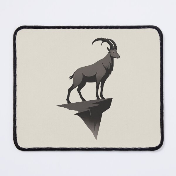 Item preview, Mountain Ibex – Minimalist Illustration Design designed and sold by Ombrya.
