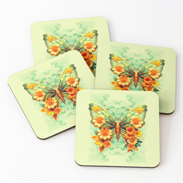 Item preview, Fantasy butterfly in green and gold designed and sold by LoneAngel.