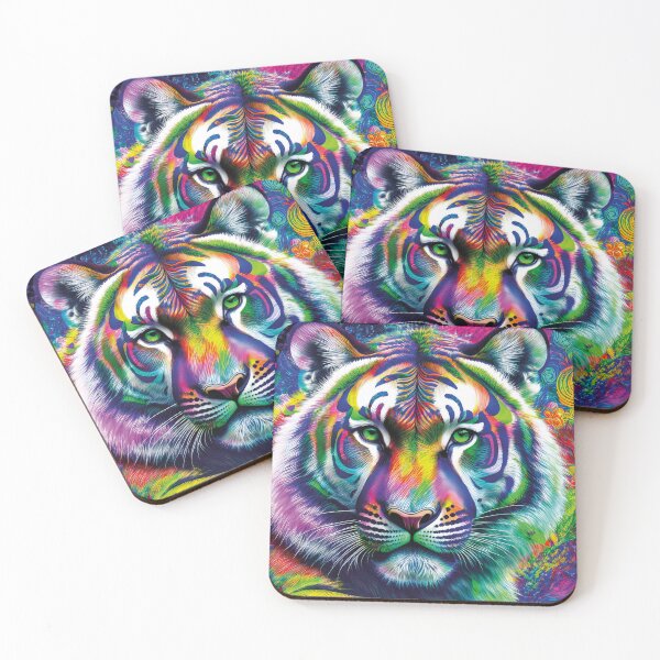 Artikelvorschau, Chromatic Tiger – Rohe Kraftkunst entworfen und verkauft von Becky-Poppins.