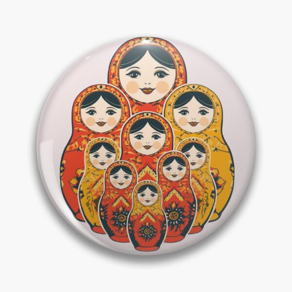 Item preview, Classic Russian Matryshka Nesting Dool illustration designed and sold by ValeriValera.