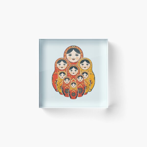 Item preview, Classic Russian Matryshka Nesting Dool illustration designed and sold by ValeriValera.