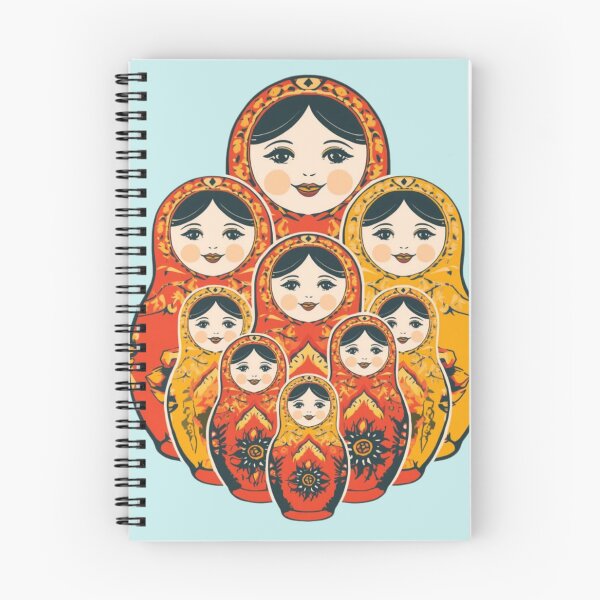 Item preview, Classic Russian Matryshka Nesting Dool illustration designed and sold by ValeriValera.