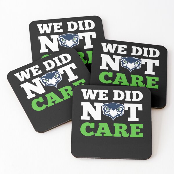 Item preview, Seattle We Did Not Care Hawk Head Fan Motto designed and sold by margamPagenberg.