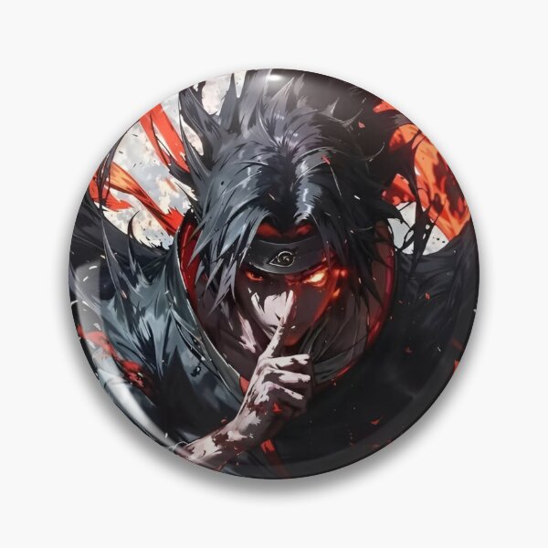 Item preview, Sasuke - Crimson Silence – Dark Ninja Anime Splash Art designed and sold by Dyan4.