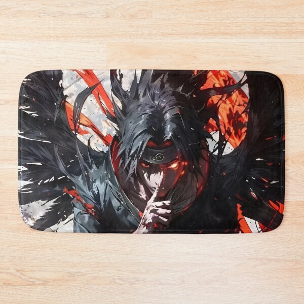 Item preview, Sasuke - Crimson Silence – Dark Ninja Anime Splash Art designed and sold by Dyan4.