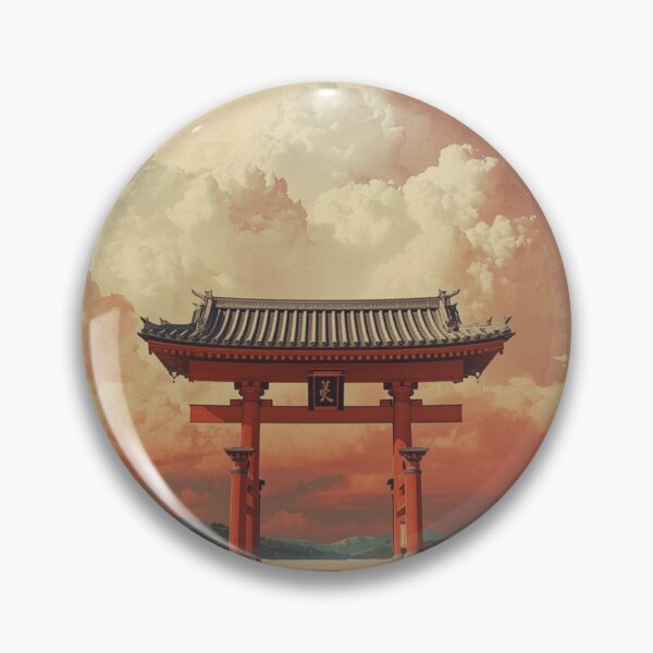 Item preview, Japanese Torii Gate In Vast Desert Landscape designed and sold by DigitalStudioZT.