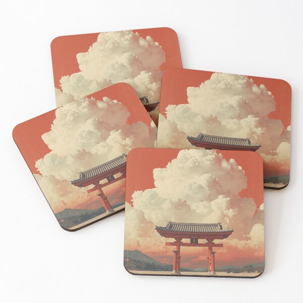 Item preview, Japanese Torii Gate In Vast Desert Landscape designed and sold by DigitalStudioZT.