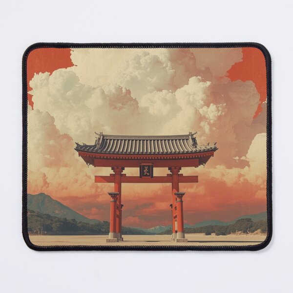 Item preview, Japanese Torii Gate In Vast Desert Landscape designed and sold by DigitalStudioZT.