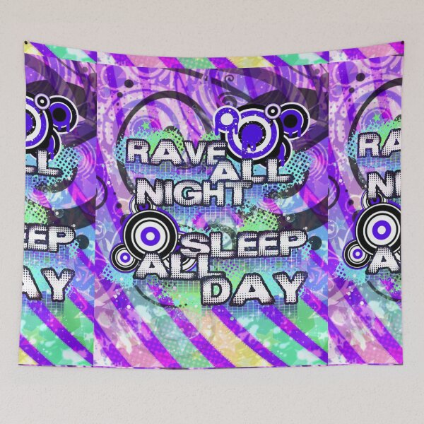 Item preview, Rave all night sleep all day designed and sold by despairfamily.