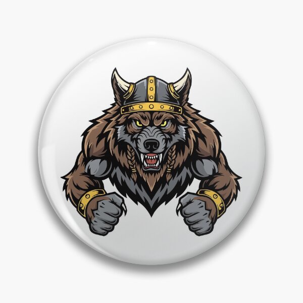 Item preview, Fierce Viking Wolf – Norse Mythology Nordic Wolf Art Design designed and sold by PrithviApparels.