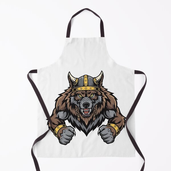 Item preview, Fierce Viking Wolf – Norse Mythology Nordic Wolf Art Design designed and sold by PrithviApparels.
