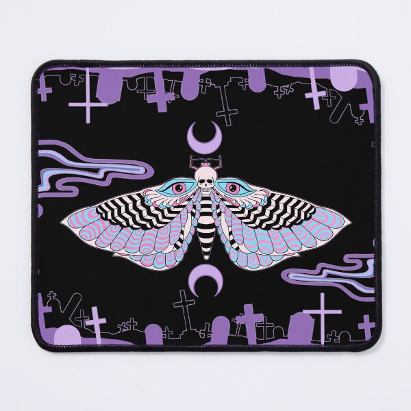 Item preview, Death's-head Moth and Cemetery at Night designed and sold by kitschandkawaii.