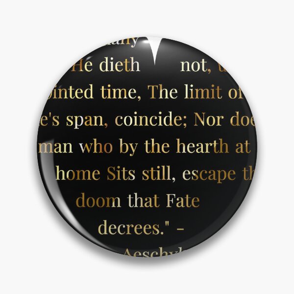 Item preview, Aeschylus Quote Gold Gradient In Heart designed and sold by TheIconSmith.