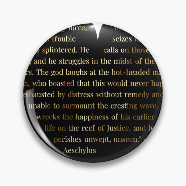 Item preview, Aeschylus Quote Gold Gradient In Heart designed and sold by TheIconSmith.