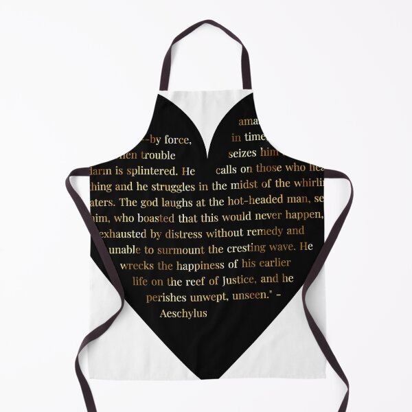 Item preview, Aeschylus Quote Gold Gradient In Heart designed and sold by TheIconSmith.