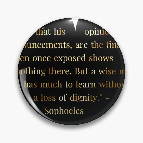 Item preview, Sophocles Quote Gold Gradient In Heart designed and sold by TheIconSmith.