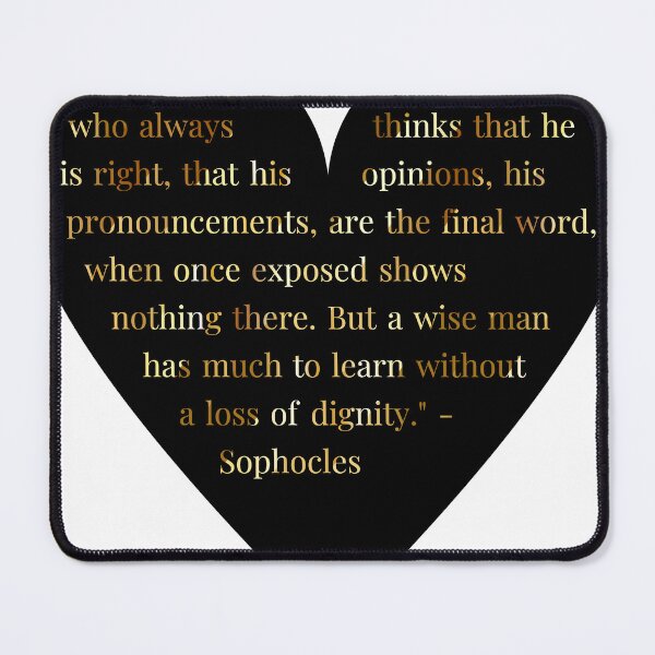 Item preview, Sophocles Quote Gold Gradient In Heart designed and sold by TheIconSmith.