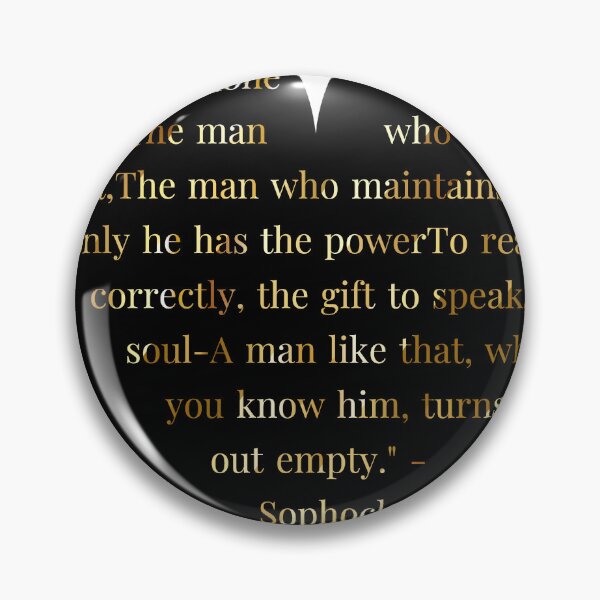 Item preview, Sophocles Quote Gold Gradient In Heart designed and sold by TheIconSmith.