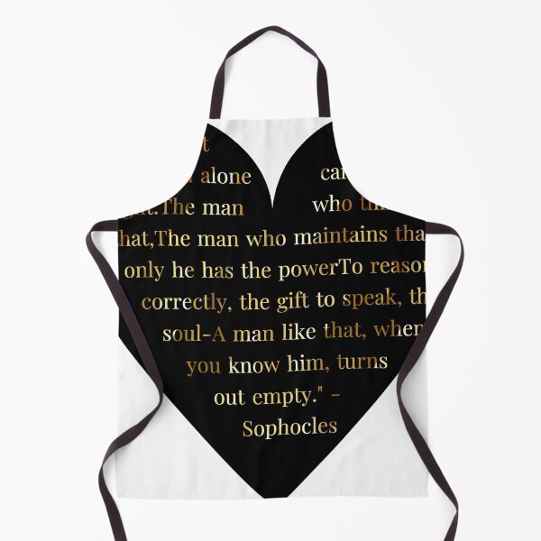 Item preview, Sophocles Quote Gold Gradient In Heart designed and sold by TheIconSmith.