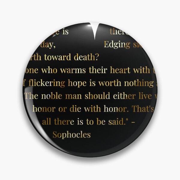 Item preview, Sophocles Quote Gold Gradient In Heart designed and sold by TheIconSmith.