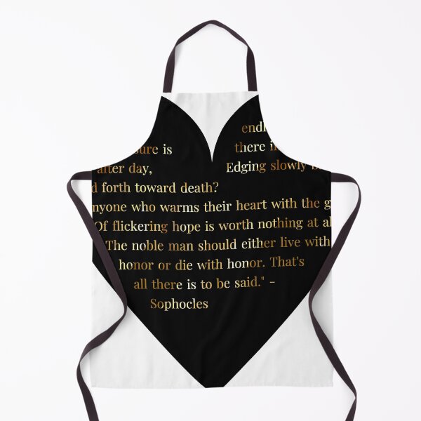Item preview, Sophocles Quote Gold Gradient In Heart designed and sold by TheIconSmith.