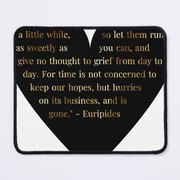 Item preview, Euripides Quote Gold Gradient In Heart designed and sold by TheIconSmith.