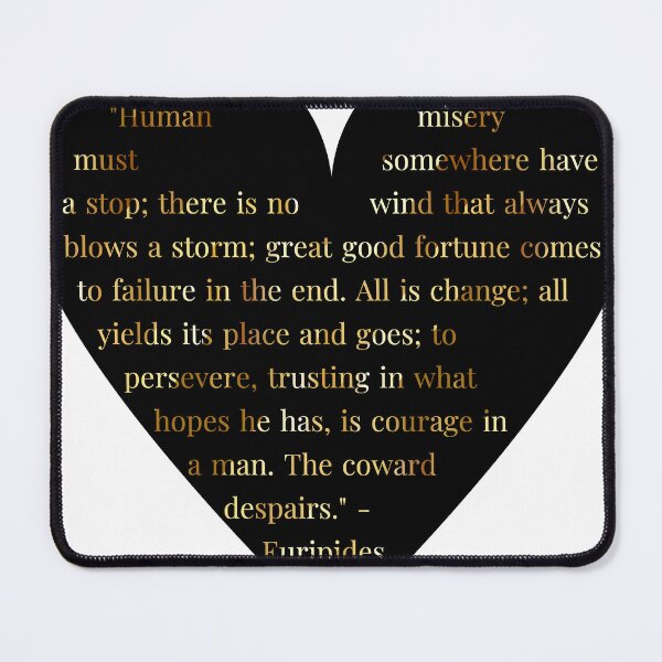 Item preview, Euripides Quote Gold Gradient In Heart designed and sold by TheIconSmith.