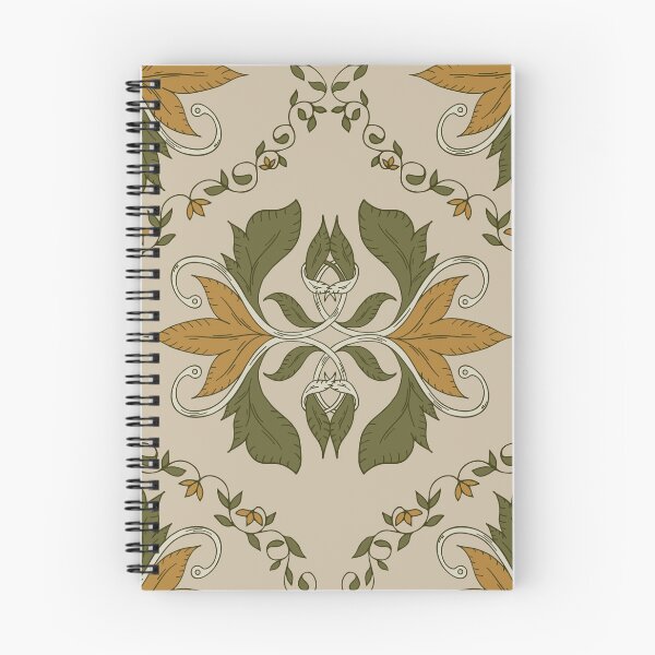 Item preview, Vintage Botanical Ogee - Ochre & Olive  designed and sold by dreamprint.