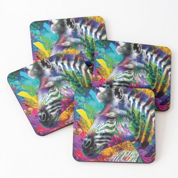 Item preview, Chromatic Zebra – Pattern Rebellion Art designed and sold by Becky-Poppins.