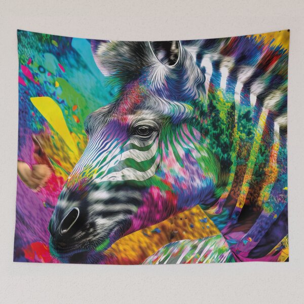 Item preview, Chromatic Zebra – Pattern Rebellion Art designed and sold by Becky-Poppins.