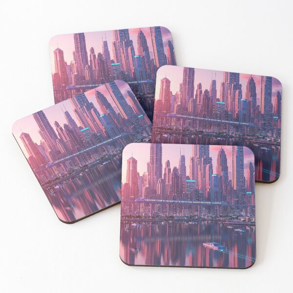 Item preview, futuristic coastal city designed and sold by Losancestros.