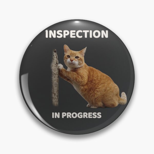 Item preview, Inspection In Progress – Funny Cat Inspector Design designed and sold by MB-CatPrints.