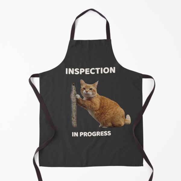 Item preview, Inspection In Progress – Funny Cat Inspector Design designed and sold by MB-CatPrints.