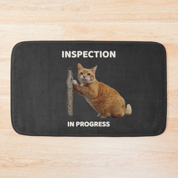 Item preview, Inspection In Progress – Funny Cat Inspector Design designed and sold by MB-CatPrints.