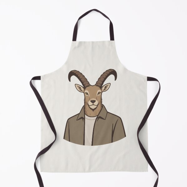 Item preview, Ibex in Structured Jacket – Minimalist Animal Illustration designed and sold by Ombrya.