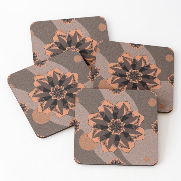 Item preview, Brown Flower Pattern designed and sold by Vivinedrawsells.