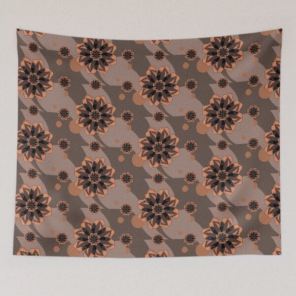 Item preview, Brown Flower Pattern designed and sold by Vivinedrawsells.